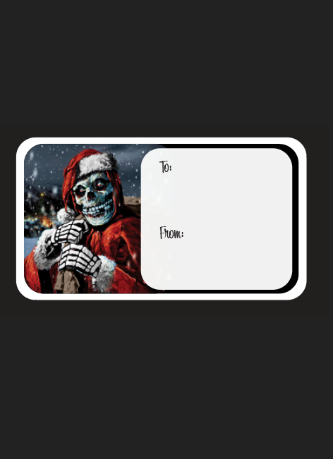 24 Christmas Gift Tags: Heavy Metal Christmas