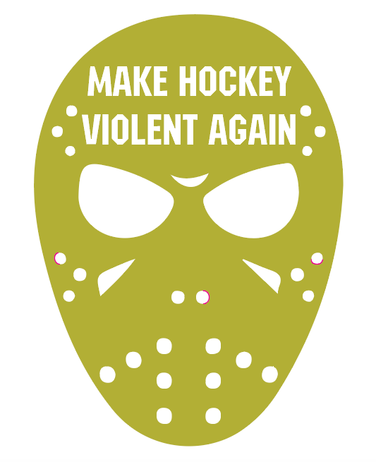 Make Hockey Violent Again - Cut Decal