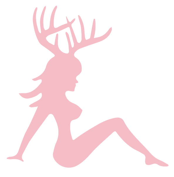 Mud Flap Girl with Antlers