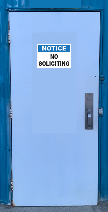 Notice: No Soliciting