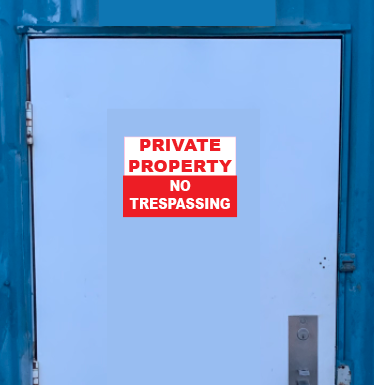 Private Property: No Trespassing