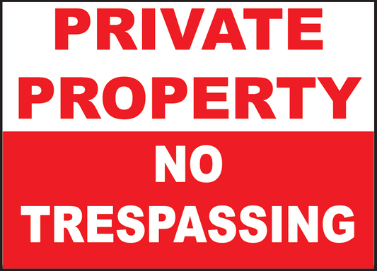 Private Property: No Trespassing